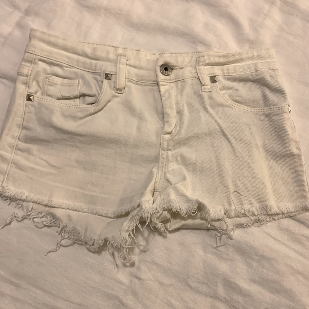 Blank NYC ripped jean shorts.
